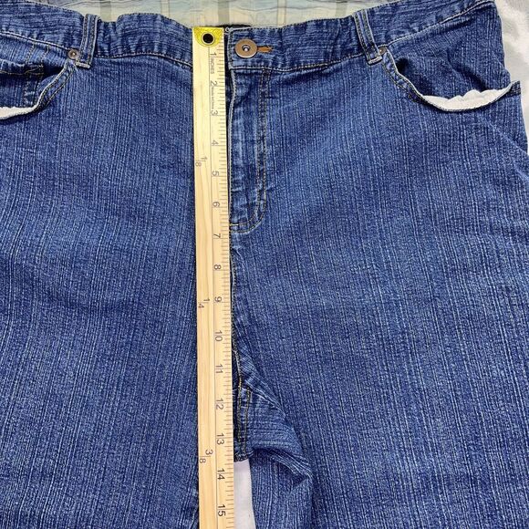 Style & Co Women's Straight Leg Crop Jeans Blue Medium Wash Denim Size 16‎ - Picture 6 of 16